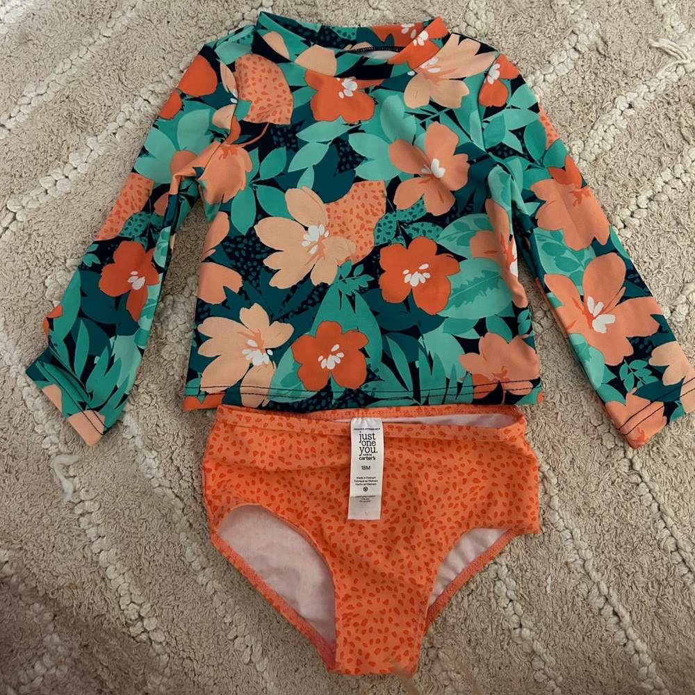 Summer bathing suit, Just One You by Carters
18 Month used maybe 2 -3 times.